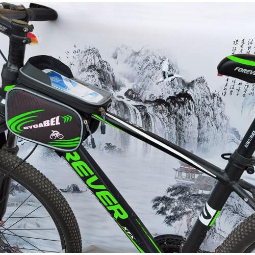 CYCABEL Bicycle Bags Rainproof Bicycle Front Touch Screen Phone Bag Mountain MTB Bike Top Tube Bag Cycling Pannier Bag
