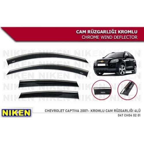 For Chevrolet Captiva Wind Deflector Chrome Rain Window 2007 2008 2009 2010 2011 2012 2013 2014 2015 2016 2017 2018 4 pcs Car