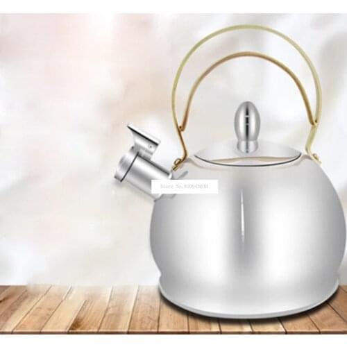High Quality Stainless Steel Kettle GS-04043G Automatic Whistle Large Capacity Kettle Induction Cooker Gas Hot Water Kottle 3L