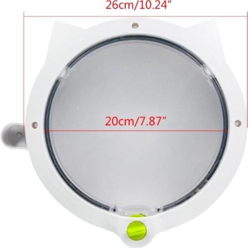 X7AB with 4-way Lock Pet Plastic Window Lockable Safe Dog Gate Small Round Cat Door