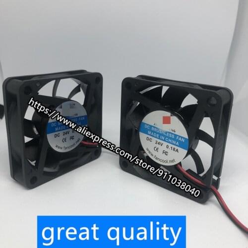 2pcs/lot DC DC 24V 6CM 60MM 6 cm cm 60x60x15 6015 brushless cooling fan