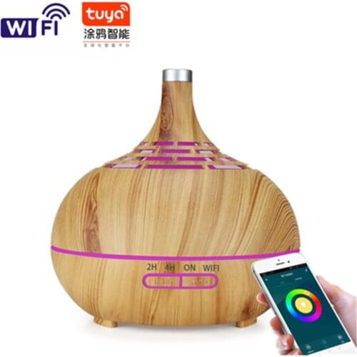 400ml High Output Essential Oil Diffuser for Large Room Ultrasonic Aromatherapy & Cool Mist Humidifier Combo 2 Timer 7 LED light