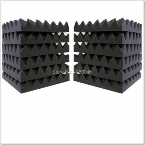 New arrival 20pcs 50*50*5cm Acoustic foam acoustic panel studio foam Acoustic Studio Soundproofing Egg Crate Foam Wall Tiles
