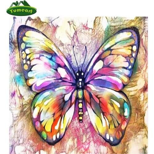 DIY 5D Diamond Painting Colorful Butterfly Animal Cross Stitch Mosaic Diamond Embroidery Needlework Rhinestone Home Decor