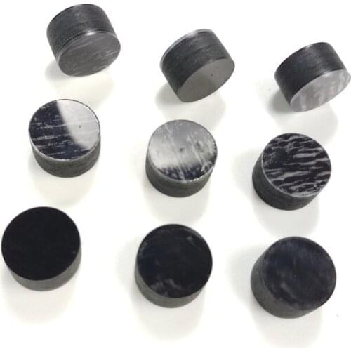 Free shipping xmlivet 5pcs/pack 13mm Billiards Pool cue tips M black color in 8layers Imported pigskin with transparent cushion