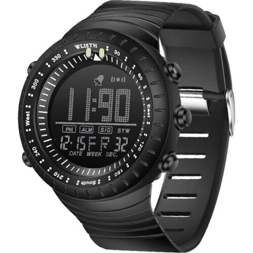 WLISTH Mens Watches Fashion Luxury Men Analog Digital Watch Military Army Wristwatch Outdoor Sports LED Waterproof Alarm Clock