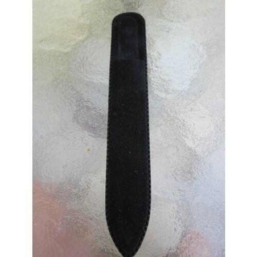 100X Nail files Sleeve Black Velvet Case Suit for Glass Files Size 5 1/2" and 3 1/2"