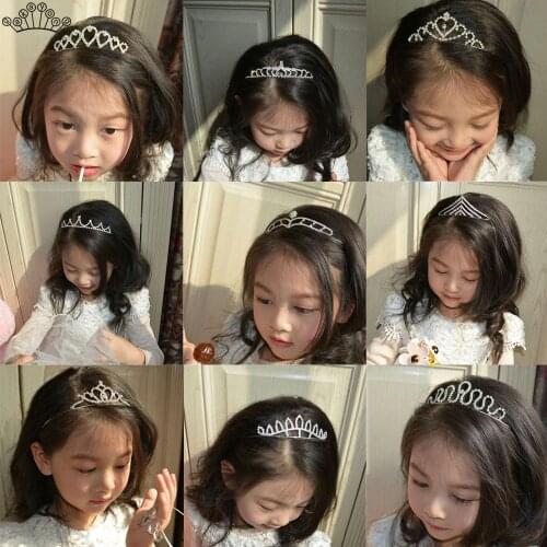 Beautiful Princess Tiaras and Crown Girl Flower Hair Jewelry Bridal Wedding Crowns Hair Accessories Kids Bridesmaid Headband