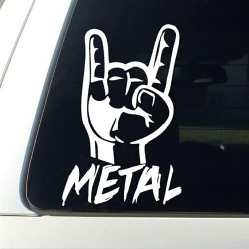 Metal Truck Rock On Vinyl Decal Car Stickers musical laptop motorcycle sticker Decor