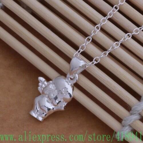 Silver Plated Necklace Silver Plated fashion jewelry pendant /axuajpba aepaivwa AN018