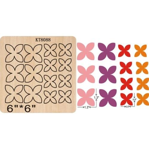 Colorful petals cutting dies 2019 new die cut &wooden dies Suitable for common die cutting machines on the market