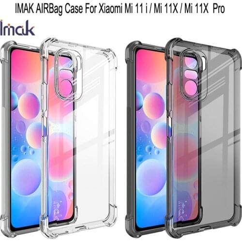 For Xiaomi Mi 11i 6.67INCH Case IMAK Shockproof Airbag Soft TPU Crystal Back Cover for XIAOMI Mi11i Mi 11i Cases Fundas Coque