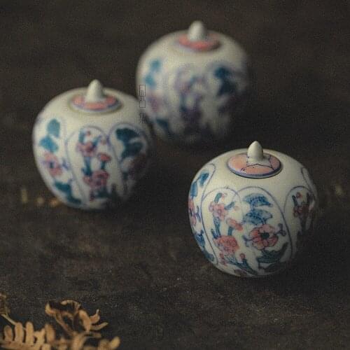 Hand Painted Pastel Tea Pot National Fashion Factory Kiln Warehouse Chinese Blue and White Porcelain Old Items