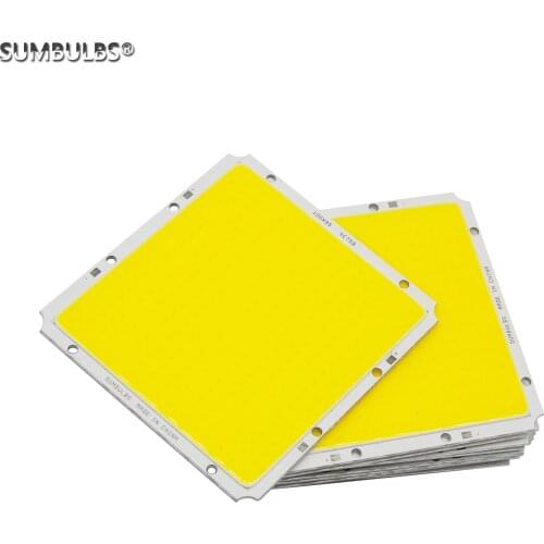 LED COB Panel light source 100*95mm DC 12V 50W square COB chip for led Lamp high bright cob Warm Cold White Matrix Bulb