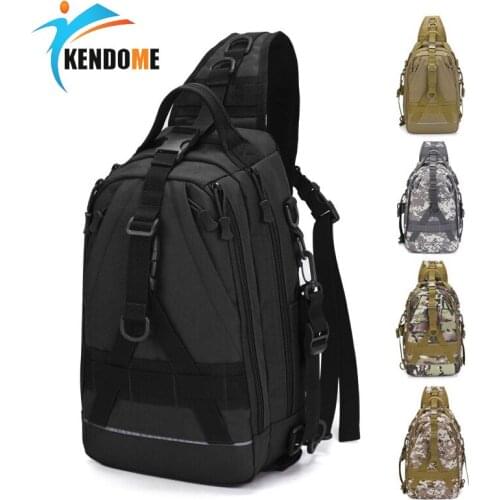 Tactical Hiking Shoulder Bag Multifunctional Outdoor Messenger Chest Bag Fishing Gear Bag Military Camping Hunting Rucksack