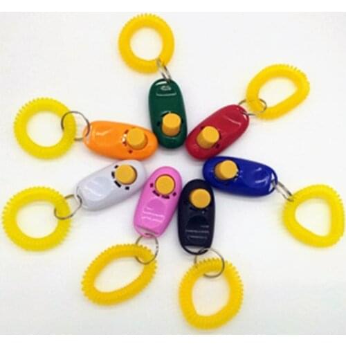 Dog Pet Click Clicker Training Trainer Toy Aid Guide Wrist Band Accessories Set Dog Supplies