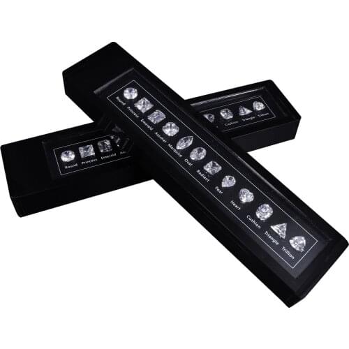 Zhanhao High Quality Jeweler Diamond Tool Cut Scale Master Stone Sets With 12pcs Different Shapes Of Stones