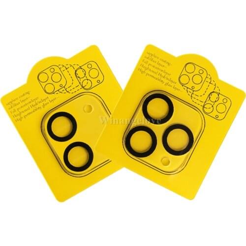 500PCS For IPHONE 12 pro max/11 Pro Max/11 pro/12 mini / 12 pro 3D Back Camera lens Tempered Glass screen protector