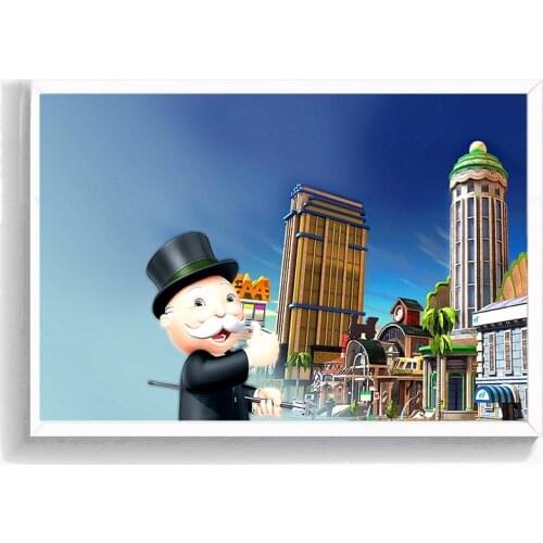 City Building Graffiti Painting Alec Monopolyingly Posters And Prints Decorative Wall Art Pictures For Living Room Home Decor
