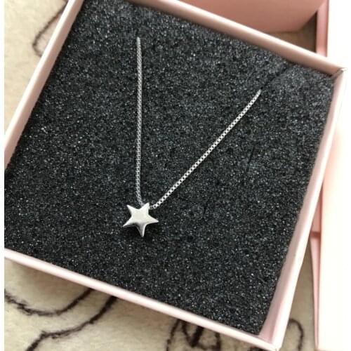 Bijoux Bohemian New Silver Color Star Necklaces For Women Fashion Long Choker Necklace Statement Jewelry Gifts Collar