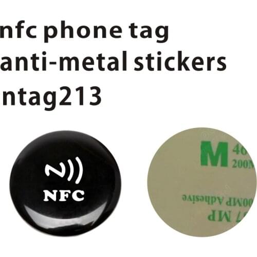 1pcs NFC Tags Sticker 13.56MHz ISO14443A Ntag 213 or 216 NFC Stickers Universal Lable RFID Tag for all NFC enabled phones
