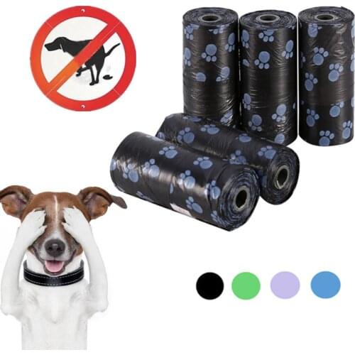 10 Rolls Portable Dog Poop Bags Leak Proof Puppy Biodegradable Waste Poop Bag 4 Colors Pet Garbage Bags With Dog Bag Dispenser