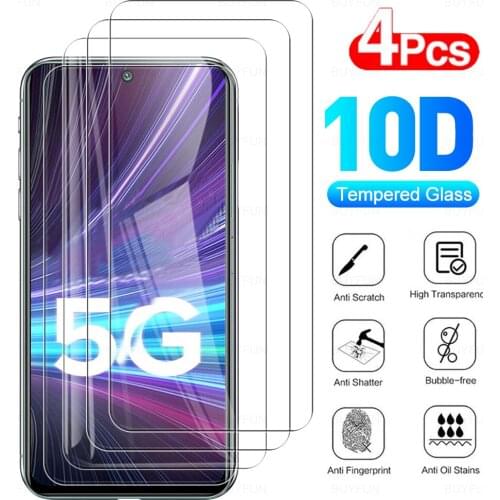 4pcs full cover case tempered glasses for xiaomi readmy readmi redmi note10 note 10 t 10t 5g glass hd screen protector film 6.5"