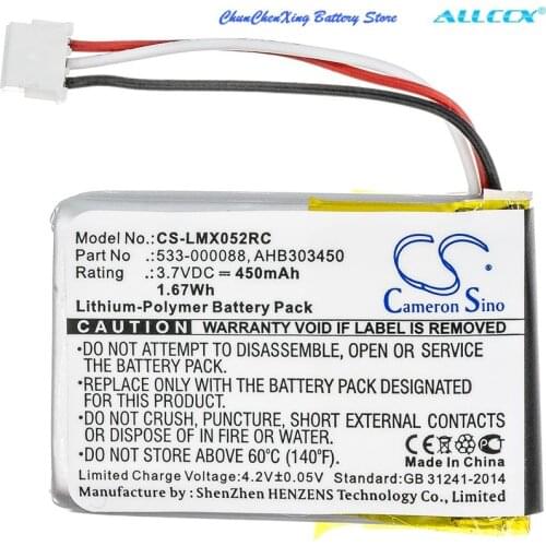 Cameron Sino 450mAh Battery for Logitech MX Master,Anywhere 2,M-RO052,MX Master 2,Master 3,Master 2s,MX ERGO, NOTE the connector