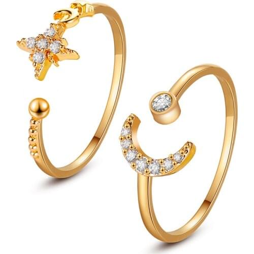 Aphseem Women's Gold Rings