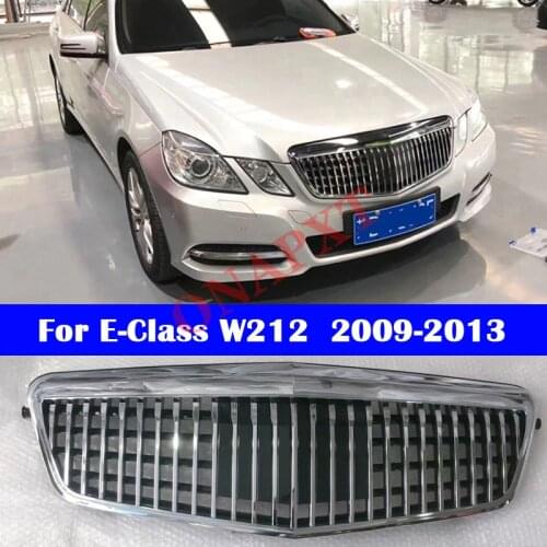 Auto Modified Bumper For Mercedes-Benz E-Class W212 2009-2013 for Maybach Car Styling Middle Grille Vertical Bar Center Grill