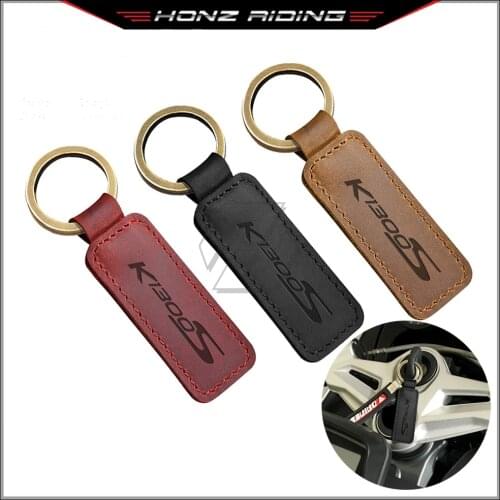 For BMW Motorrad K1300S K1300 S Models Motorcycle Keychain Cowhide Key Ring
