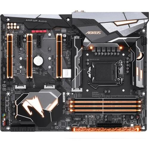 For Gigabyte GA-Z370 AORUS Gaming 7 Z370 AORUS Gaming 7 LGA1151 DDR4 Z370 PCI-E3.0 SATA3 USB3.0 Support i3 8100 i5 8500 I7 8700K