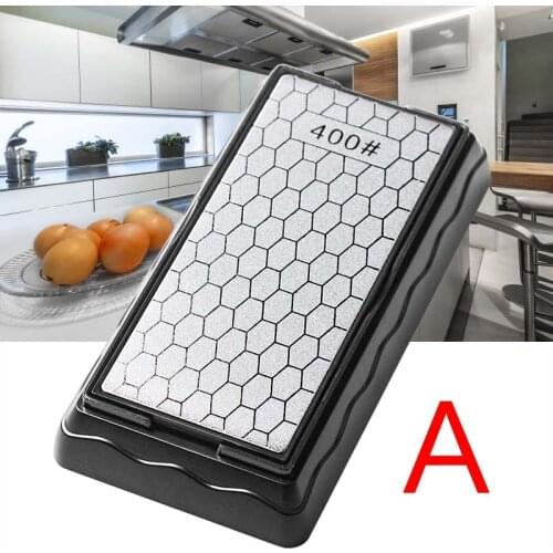 Double-Side Sharpener Diamond Whetstone Knife Sharpening Stone Kitchen Grit Chef Knife Grinding Tool 400/600/1000/1200 Grit