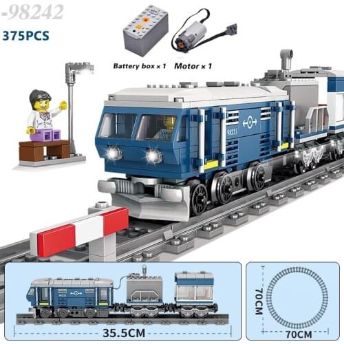 Electric Train With Round Track Compatible Major Brand Toys Island Building Block Road Classic Collections