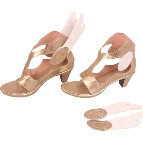 Anime cosplay OW Shoe Angela Ziegler Mercy Summer Games Sandals Golden Cosplay Shoes A