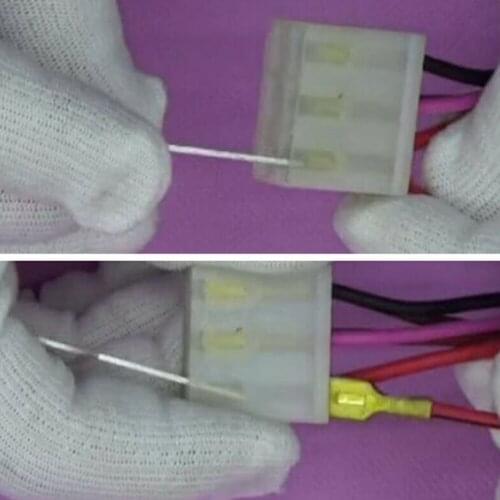 Crimp Terminal Remove Tool Parts Electrical Replacement Terminal 3Pcs Connector Puller