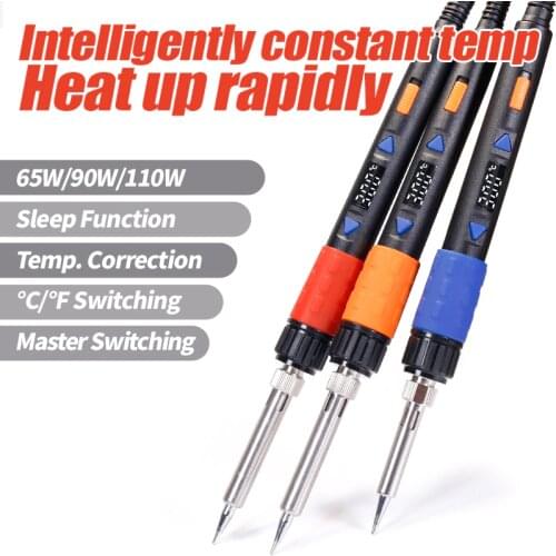YIHUA 928D-III Adjustable Digital Temperature Display Electric Soldering iron 65W 90W 110W Large Power Optional Soldering Iron