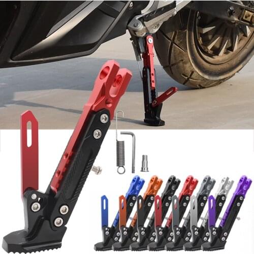 Motorcycle Kickstand Adjustable Foot Side Support Parking Kickstand for Electric Motorbike Parking Foot Side Support Stand