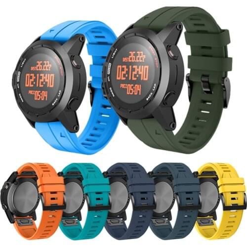 26mm 22mm Watch Band for Garmin Fenix 6 6X Pro 5X 5 3 3HR /Forerunner 935 945 Silicone Sport Strap for Garmin Enduro Wristband