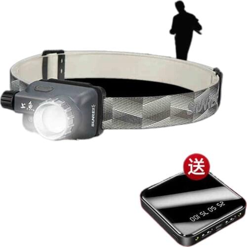 Fish zoom fishing ultra-light special induction charging head-mounted headlights bright glare night fishing