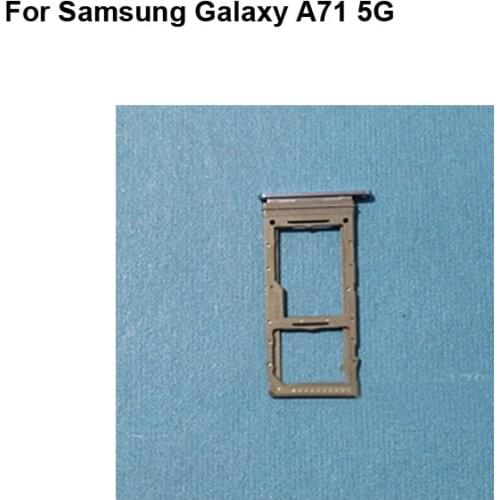 1PCS For Samsung Galaxy A71 5G Tested Good Single Sim Card Holder Tray Card Slot SM-A7160 Sim Card Holder A 71 Replacement Parts