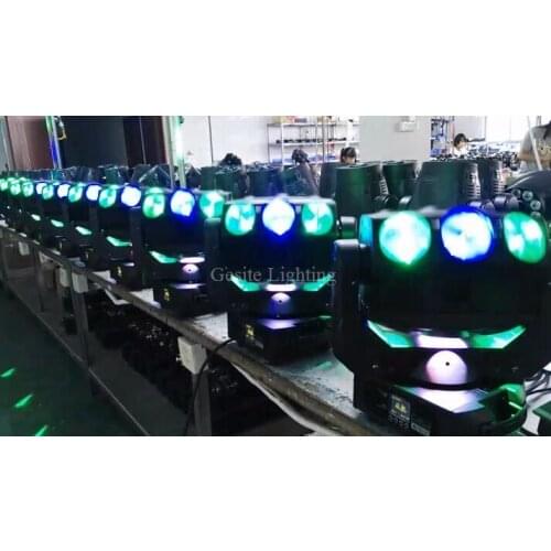 2pcs/lot new ADJ light 3 heads 9pcs*12W 4 in 1 RGBW led spider moving head beam light with fly case