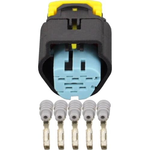 5 Pin DJ7051F-1.5-21 Waterproof 5 Pin Automotive Electrical Wire Connector Inject Sensor Fits Ford 1928405138 5P