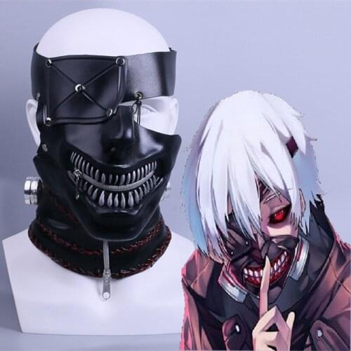 Anime Tokyo Ghoul Cosplay Mask Ken Kaneki Cosplay Mask Halloween Christmas Party Gift