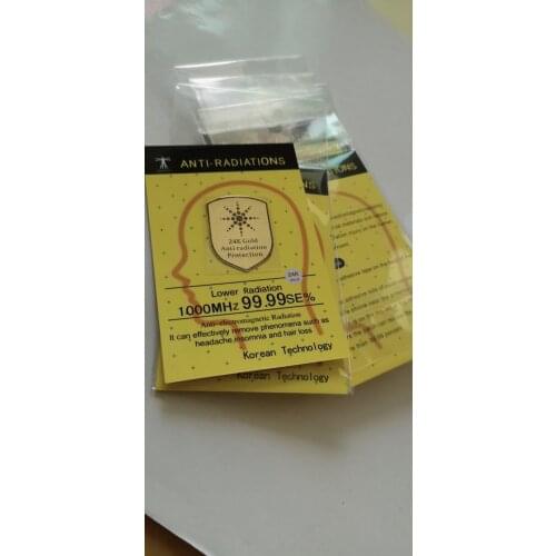 2021new manufacturer wholesale Mobile Phone Anti Radiation Stickers 24K gold RadiSafe 3G | 4G 5G EMR-F-P Protection200pcs/lot
