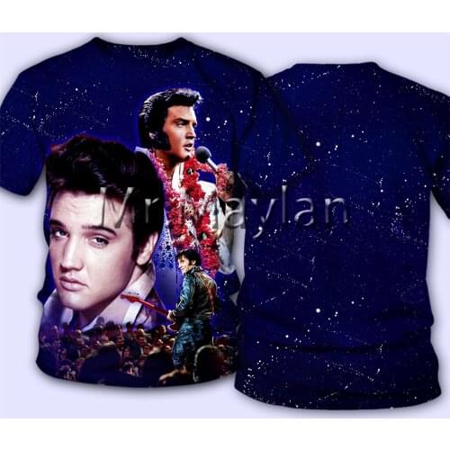 The King Elvis Presley 3D Printed Tee T shirt Men/women Rock Streetwear Tshirt Man Modis Clothes poleras hombre Hiphop Tops WQ99
