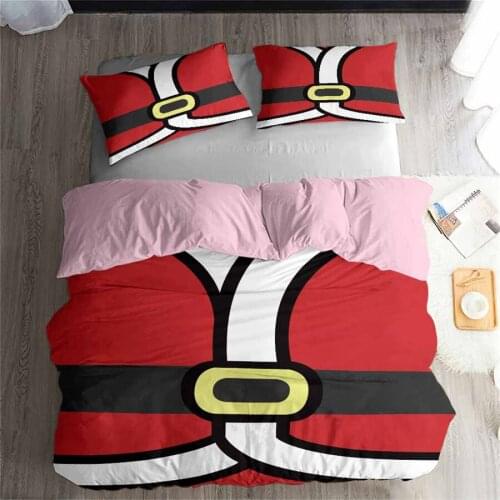 HELENGILI 3D Bedding Set Christmas Print Duvet Cover Set Bedclothes with Pillowcase Bed Set Home Textiles #YC-222