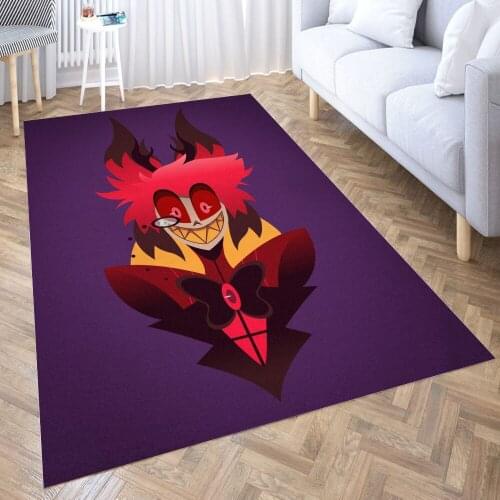 Alastor Carpet for Living Room 3D Anime Cartoon Rug Gamer Teen Room Bedside Lounge Rug Kids Children Floor Mats