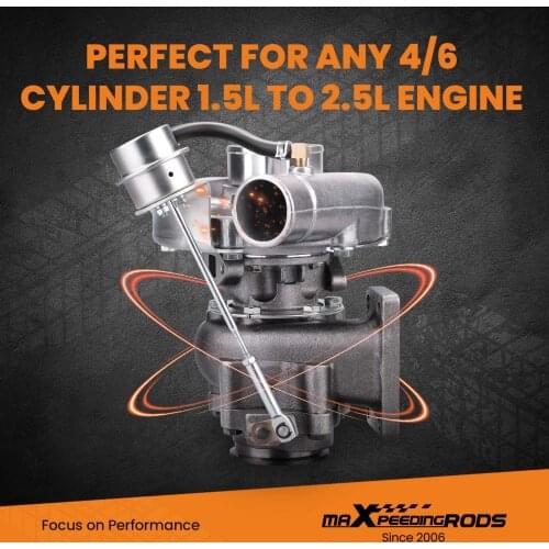 Maxpeedingrods T3/T4 T04E V-BAND Turbocharger .63 A/R .5A/R Internal Wastegate Turbocompressor Turbine