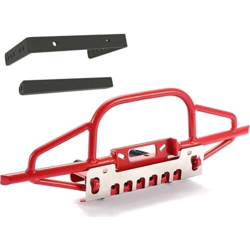Metal Front Bumper for 1/10 RC Crawler Car Traxxas TRX4 Bronco Chevrolet K5 Defender Axial SCX10 III JEEP Parts